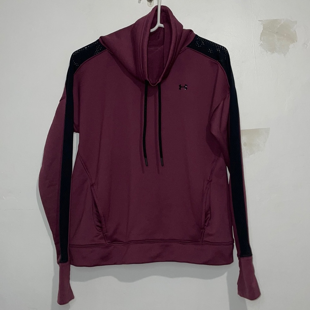 Size M Women’s Under Armour Dark Purple and Black Sweatshirt